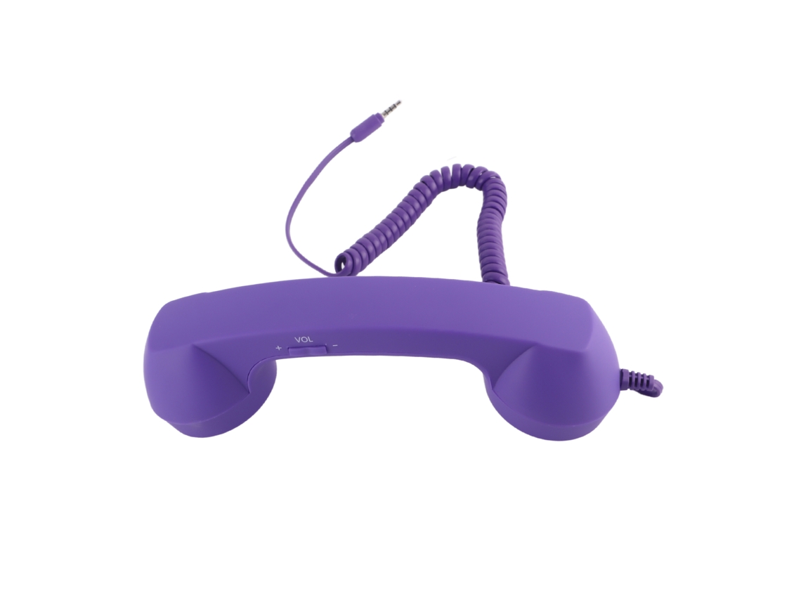 Aetheria auscultador Retrô Antirradiação para Celular com Conector 3.5mm e Usb C Roxo