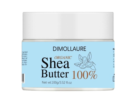 Manteiga De Karité Orgânica Não Refinada Natural 100 Cuidados Com A Pele Hidratante Corporal Nutritivo 100g Dimollaure