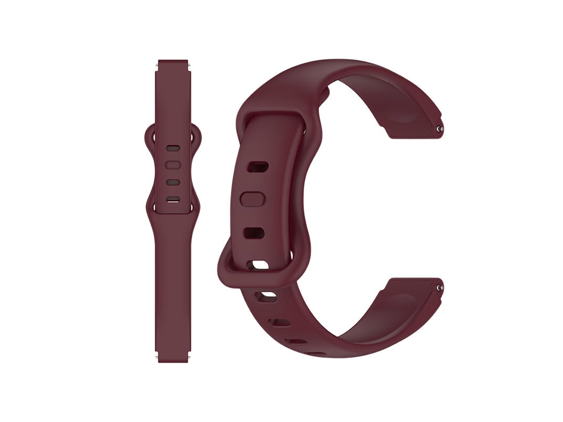 Pulseira de Silicone 12mm para Xiaomi e Huawei, Fivela Oito, Design Fino, Cor Sólida, Substituição CHABERLU