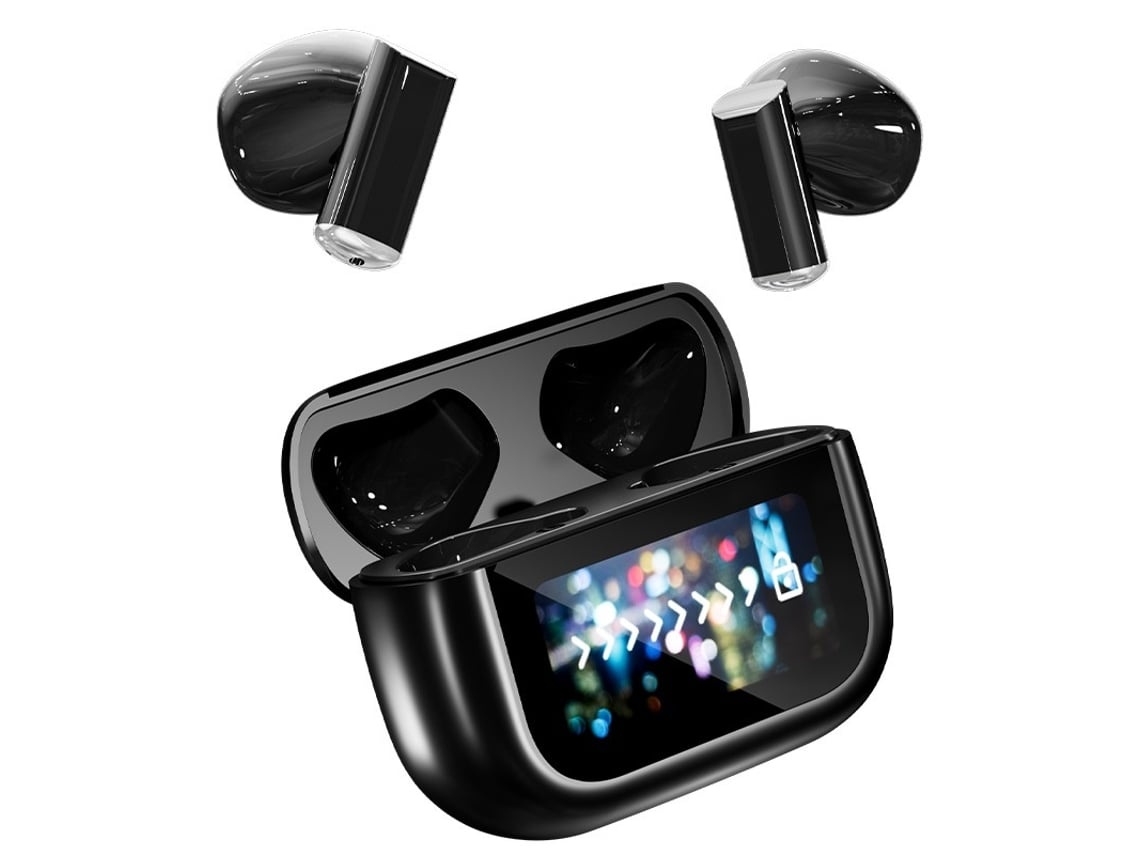 Auriculares Sem Fios Bluetooth Tws Microfone Para Chamadas Controlo Tátil Estojo De Carregamento Lurelia