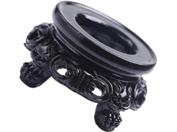 Base Decorativa Galpada Em Resina Preta Para Exibir Bolas De Cristal, Suporte Seguro E Resistente Para Decoração De Mesa