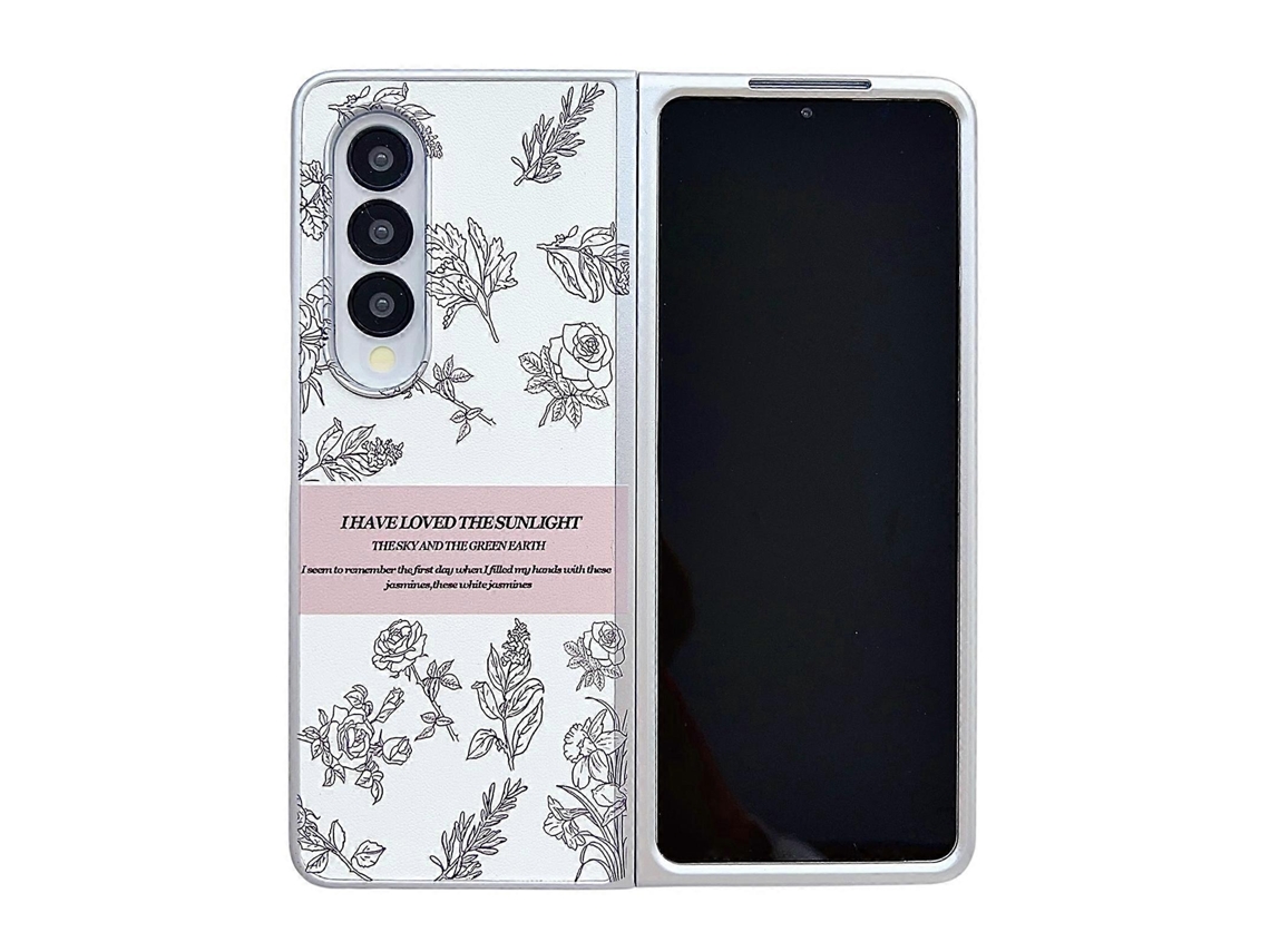 Capa Para Celular Samsung Galaxy Z Fold5 5g Com Pintura Perolada Em Policarbonato.