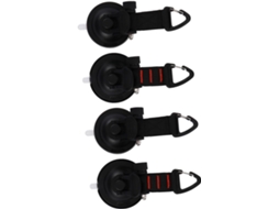 Conjunto De 4 Ganchos De Ventosa Reforçados Para Barracas E Toldos, Fixação Segura Para Camping, Caiaque E Uso Em Carros.