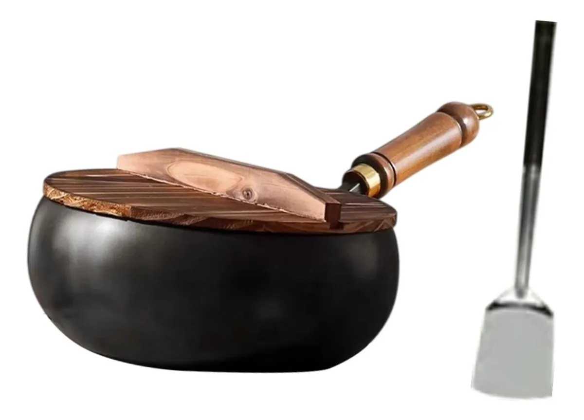 Frigideira Wok Sem Revestimento, Frigideira Wok Para Refogar, Cozinharvayotoy