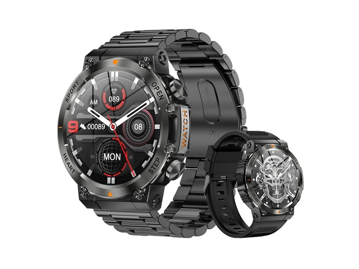 Smartwatch Ak61 400mah Bateria Grande Bluetooth Chamadas Externas Bestvite (preto)