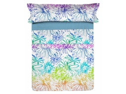 Conjunto De Lençol Lois Hippy Poliéster Azul (40x30x4.5cm)