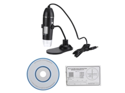 Microscópio Mali digital USB portátil com 8 LEDs suporte flexível 50x 1000x para Windows/Mac