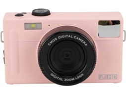 Câmera Digital, Câmera De Vlog Hd 48mp 1080p Com Zoom Digital 4x, Tela De 3 Polegadas, Foco Automático (rosa)