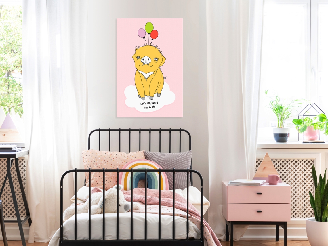 Quadro ARTGEIST Soaring Pig (1 Part) Vertical (40x60)