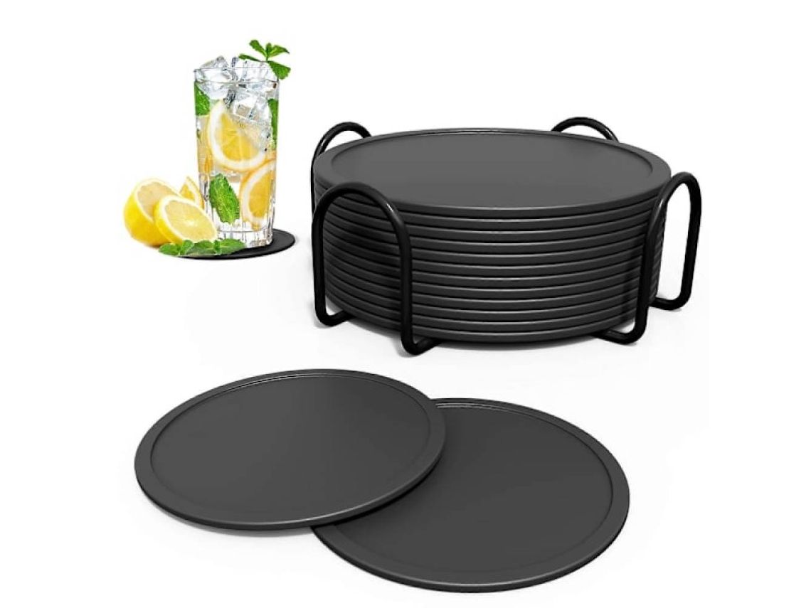 Conjunto de 12 porta copos de silicone, para bebidas AQUAFORGE