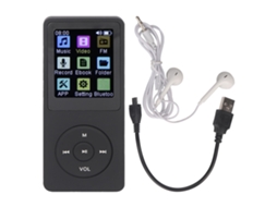 Player Mp3 Bluetooth Com Tela Colorida 1.8 Polegadas Alto-falante Integrado Leitor De E-book Gravador Música Portátil