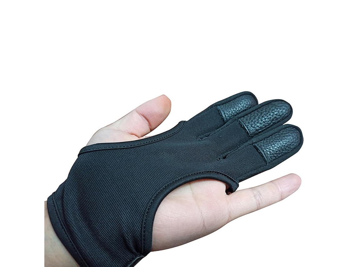 Laxiscreed Luvas De Couro Para Arco E Flecha Com 3 Dedos Para Caça E Tiro