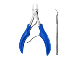 Kit De 2 Ferramentas Para Unhas Encarnadas Em Aço Inoxidável: Pinças, Cortador De Unhas, Elevador E Tesouras Para Unhas Encarnadas E Grossas