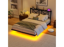 Cama Casal 120x200cm, Metal, Fácil de Montar, Robusta, Durável, Design Prático, Fácil Instalação, Qualidade Superior, Colchão Não Incluso