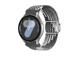 Bracelete para Samsung Galaxy Watch 7/6/5/4 XIAOMOYU em loop nylon com fivela magnética chocolate escuro