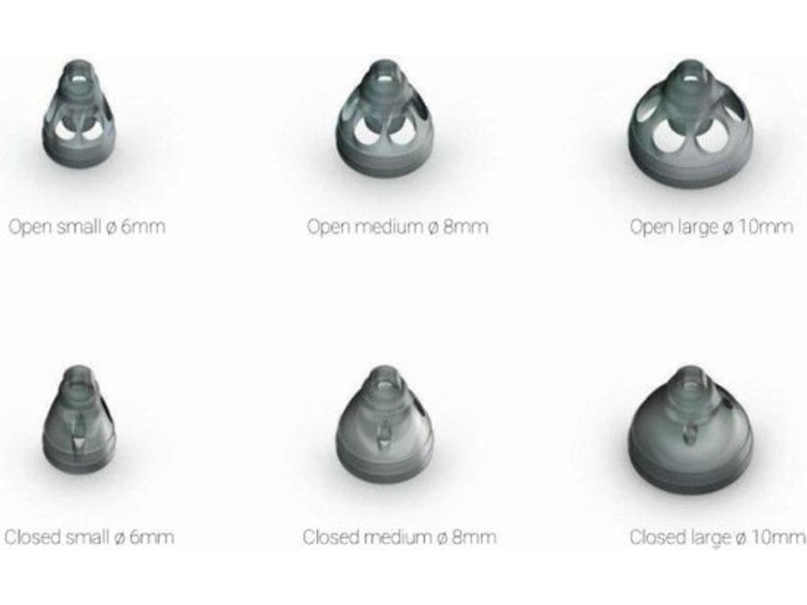 PHONAK Smokey Dome Aberto 8Mm 10 Peças
