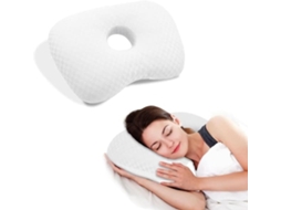 Lurelia Travesseiro Com Orifício Para Orelha, Ergonómico, Ajustável, Para Dormir De Lado