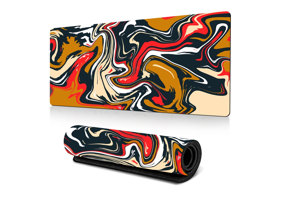 Mousepad Gamer Xxl Grande Brilvibera (topográfico Preto, Estilo 5)