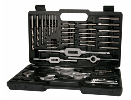 Conjunto De Ferramentas De Rosqueamento Terrax-A245021-45 Peças Em Caixa De Metal