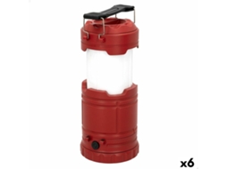 Lanterna Led AKTIVE Vermelho Camping 6 Unidades