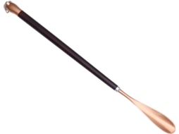 Elegante Suporte Para Sapatos Em Metal Com Formato De Golfinho, Com Cabo Longo Removível, Em Liga Metálica E Madeira.