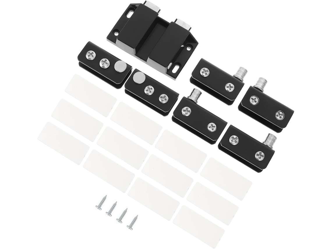 Grampo De Para Porta Vidro Em Aço Com Pivô Mola, Conjunto Grampos