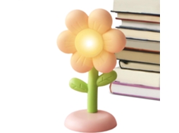 Abajur De Cabeceira Led Em Formato Flor Fofa Magnética