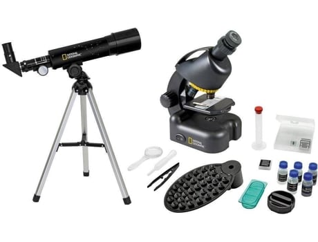 Telescópio BRESSER National Geographic 50/360 AZ com Microscópio