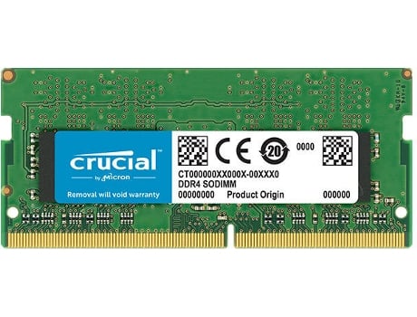 Memória RAM 32GB DDR4 SODIMM PC4-21300 2666MHZ CL19 1.2V CT32G4SFD8266