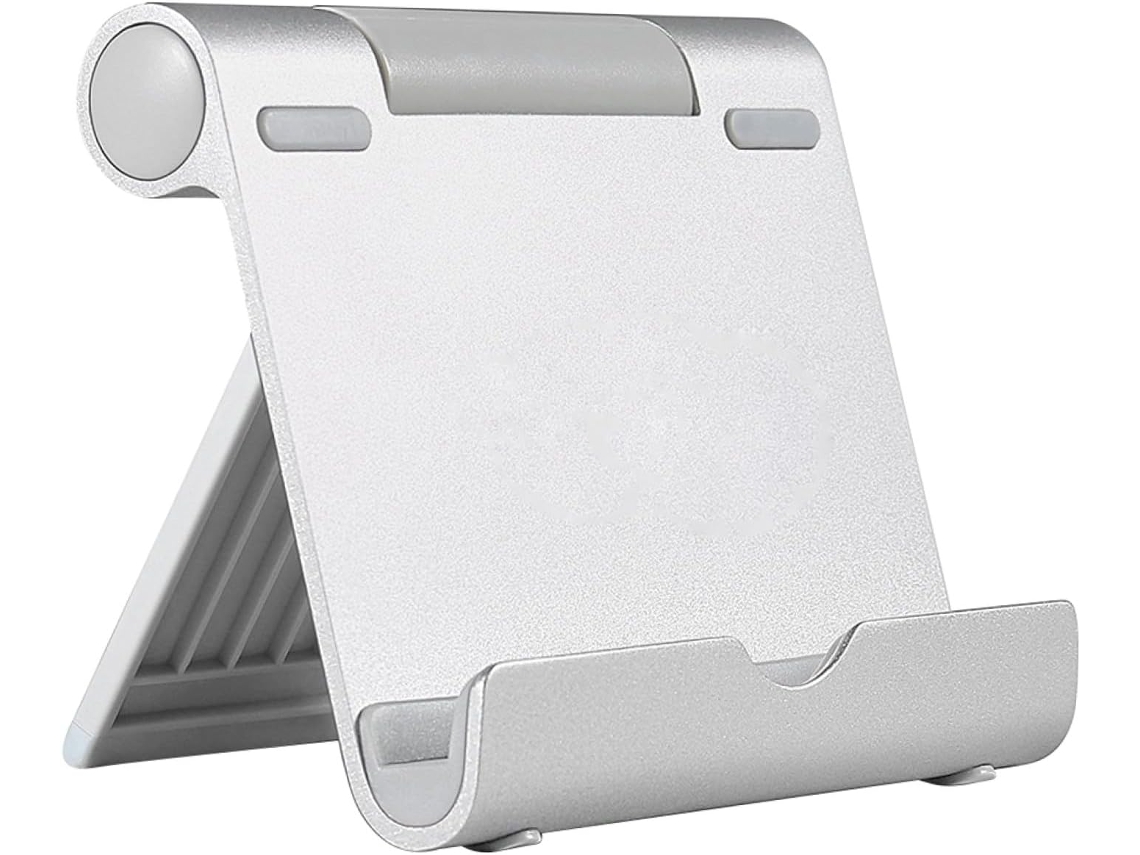 Suporte De Mesa Em Alumínio Para Tablet Compacto E Portátil, Com Base Inclusa (1 Peça)