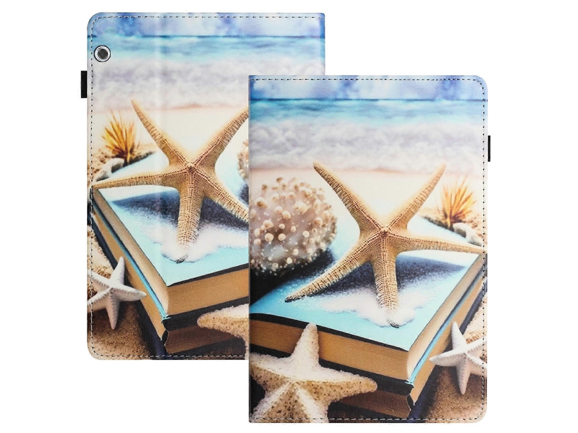 Capa de couro inteligente com textura de lichia Webake para tablet
