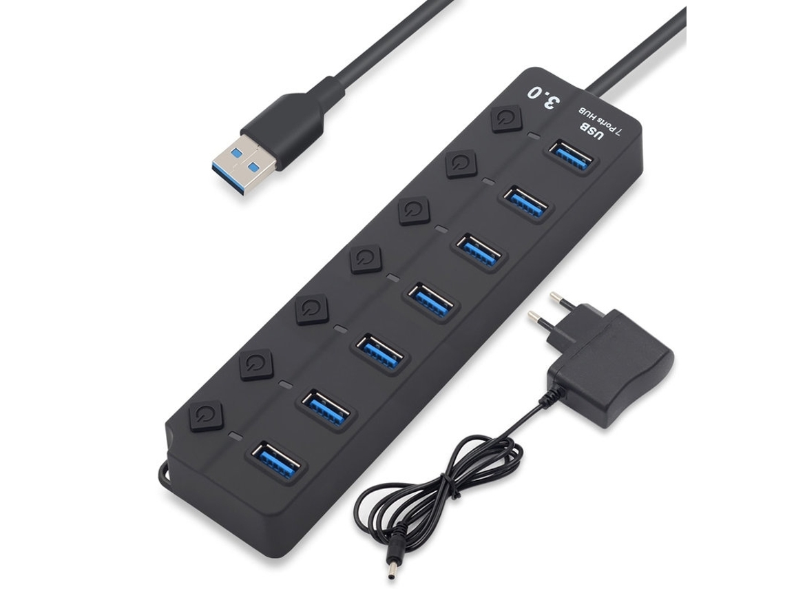Hub Usb 3.0 Com Alimentação 7 Portas Perfeito Brilvibera