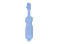 Escova de dentes molar 2 em 1 para bebês, feita de silicone macio, para mastigar e para higiene bucal.