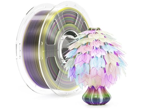Filamento Petg 1kg Mecpow Rainbow02 Arco Íris Transparente Alta Velocidade 30 600mm/s 230 250°c Para Impressora 3d
