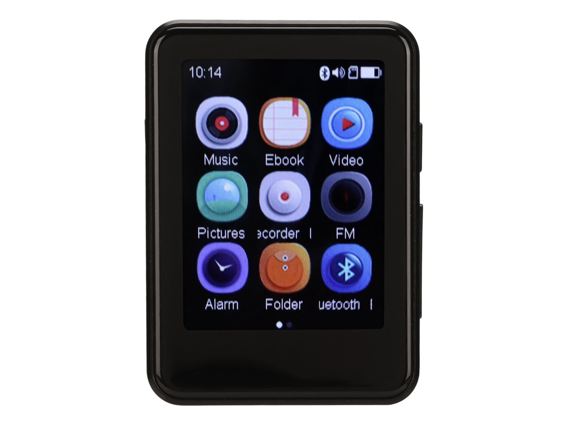 Leitor Mp3 Bluetooth Yizhood Mp08 2.5inch Ecrã Tátil 8g Tf Card (preto)