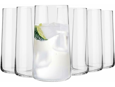 Copos KROSGLASS Avant-garde (Vidro - Transparente - 7,9 x 15)