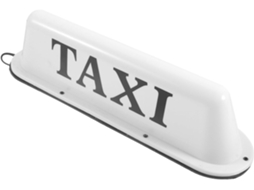 Sinal Luminoso Branco Para Táxi, Lâmpada Led Prática, Plástico.