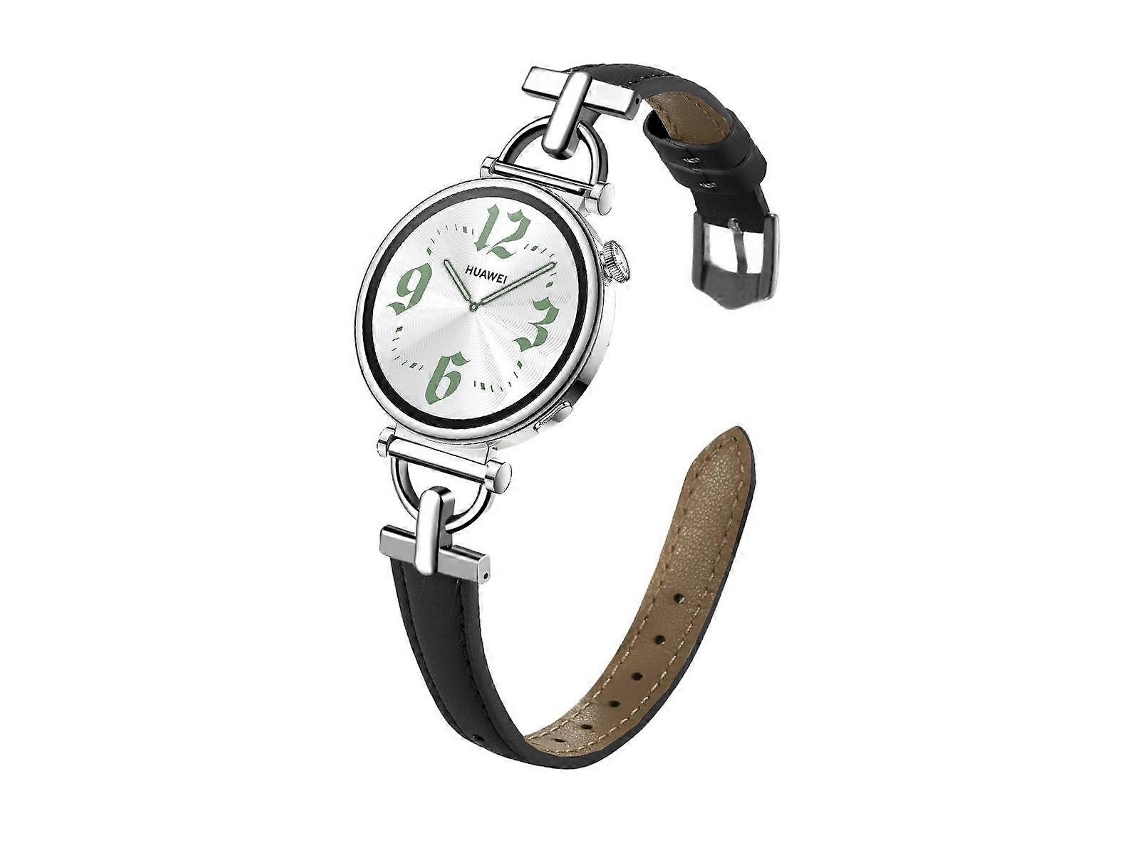 Pulseira De Couro Com Fecho De Metal Em Formato De D E Cabeça Plana, 20 Mm