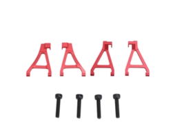 Mali conjunto de Braços de Suspensão Dianteira em Alumínio para Traxxas 1/16 Slash Carro Rc Vermelho