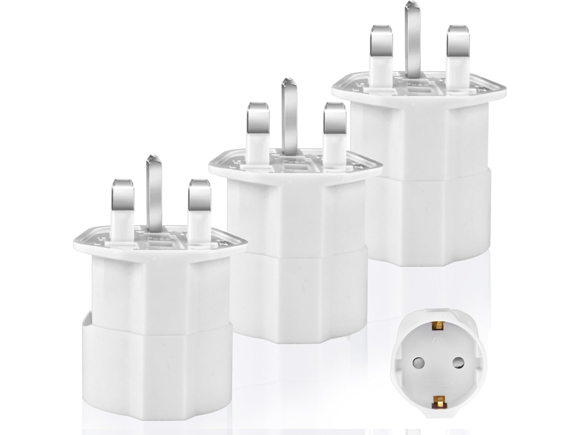 Adaptador de tomada França para viagem, tipo G, Irlanda, Dubai AQUAFORGE