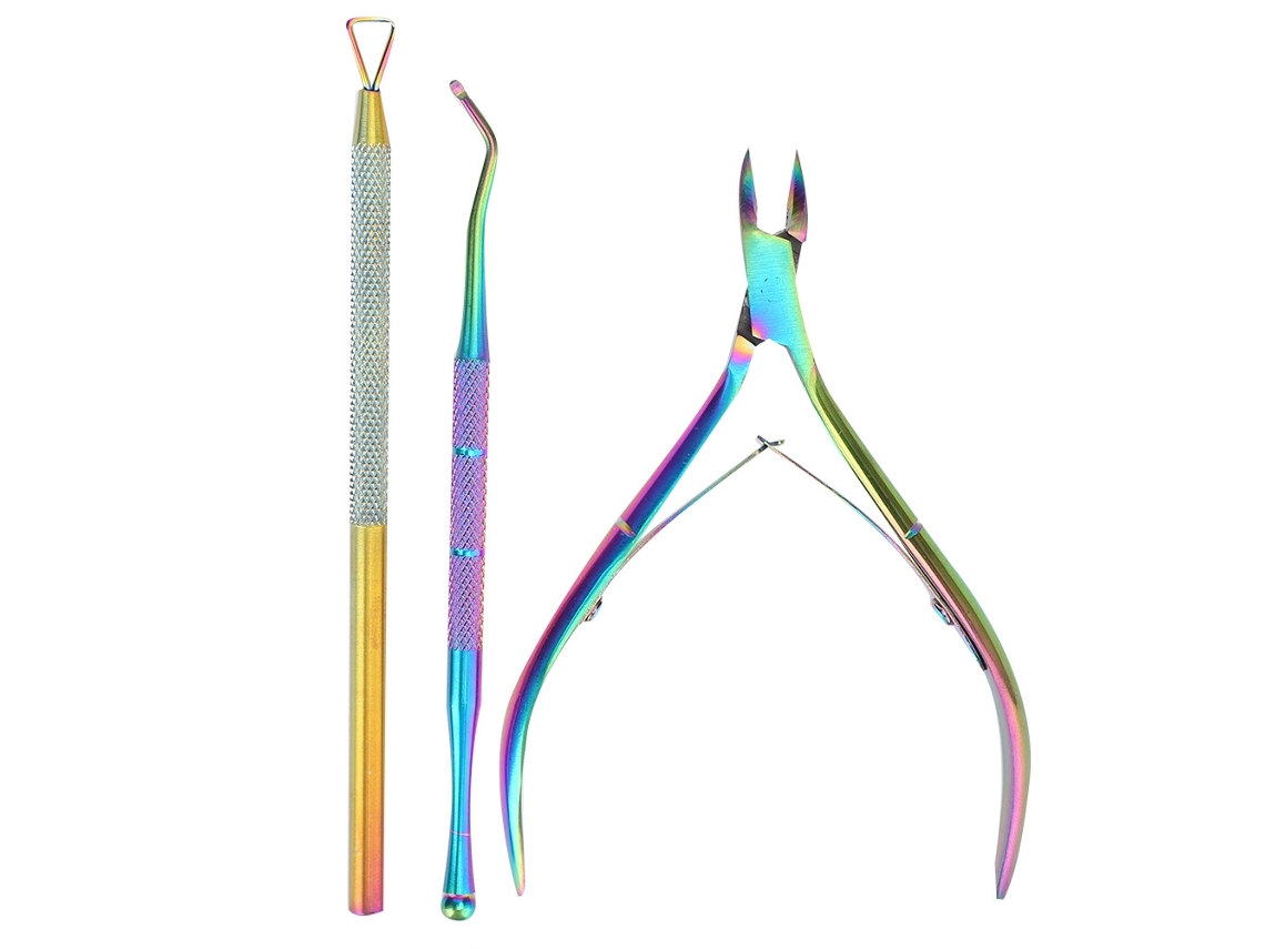 Tesoura De Pele Morta Em Aço Inoxidável Para Manicure, Remover Calos E Unhas, Ferramenta Profissional Com Conjunto De Trimmer E Cutter