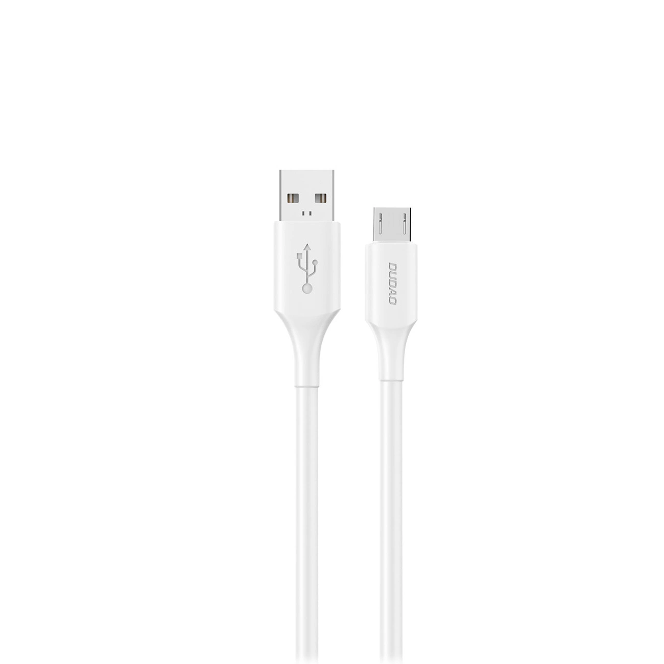 Cabo Micro Usb Dudao 6a 1,2 M Para Carregamento Rápido De Celulares Android, Branco.