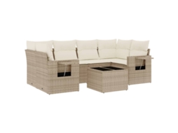 Garden Sofa Set, Garden Sofa Sets Vidaxl Bege Rattan / Vime (n/a)