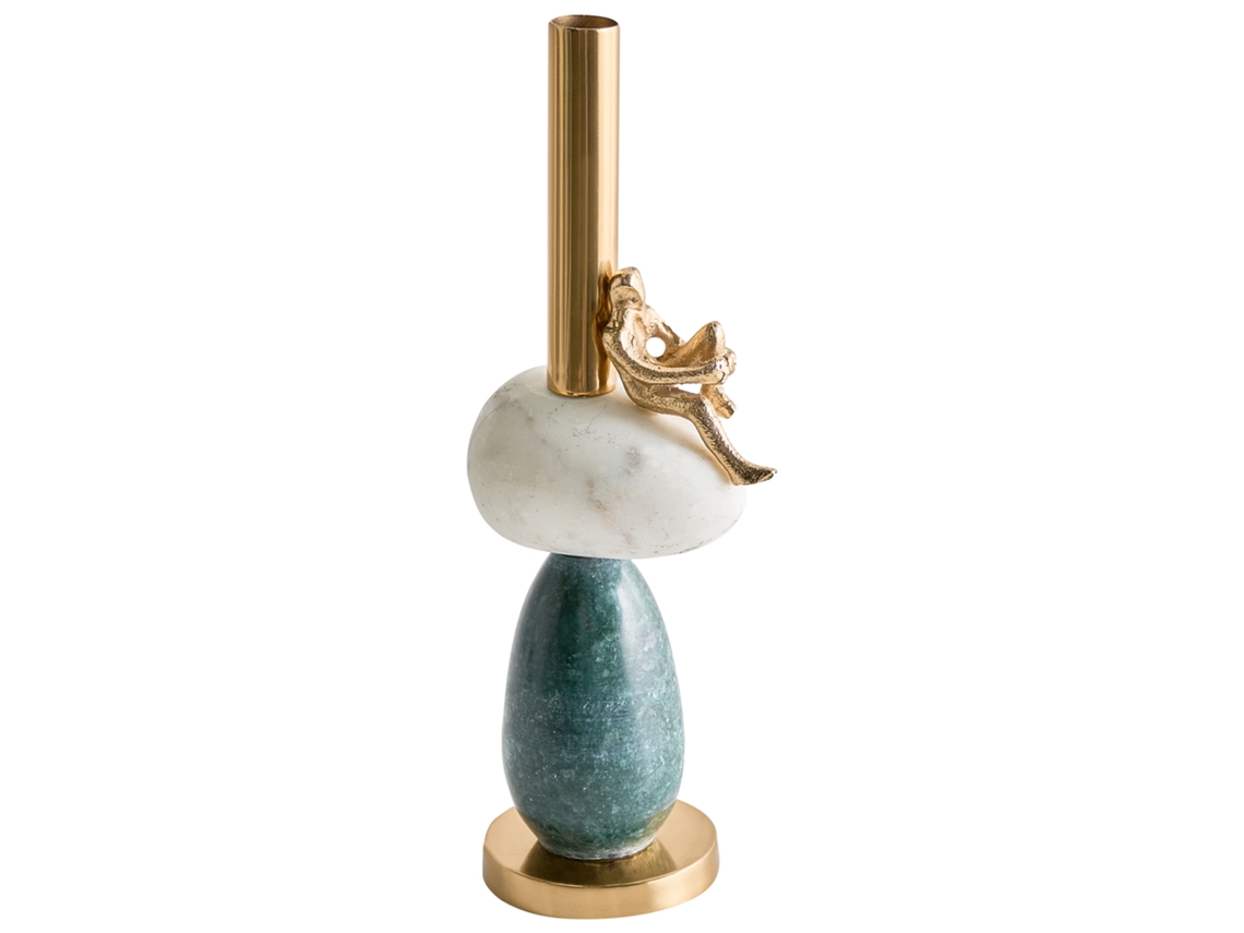 Candelabro Barice 34 Cm Mármore Multicolor