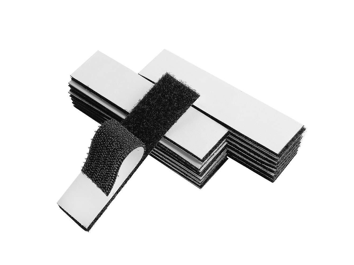 20 Tiras De Gancho E Loop Adesivas De 4 Polegadas, Fita De Fixação Forte - Ya