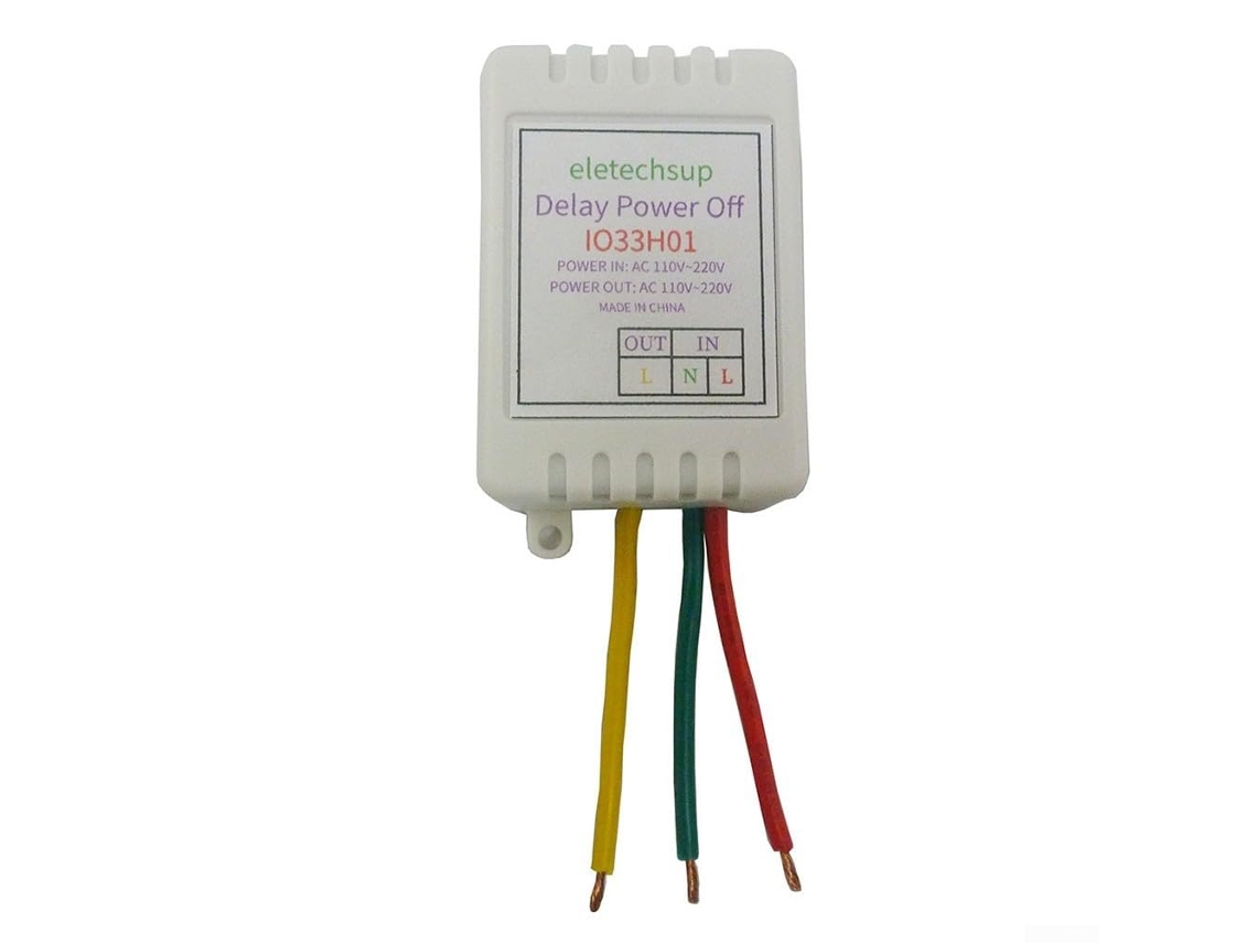 Relé De Retardo Potência Ac 110v-220v Saída 7a Para Lâmpadas Motores