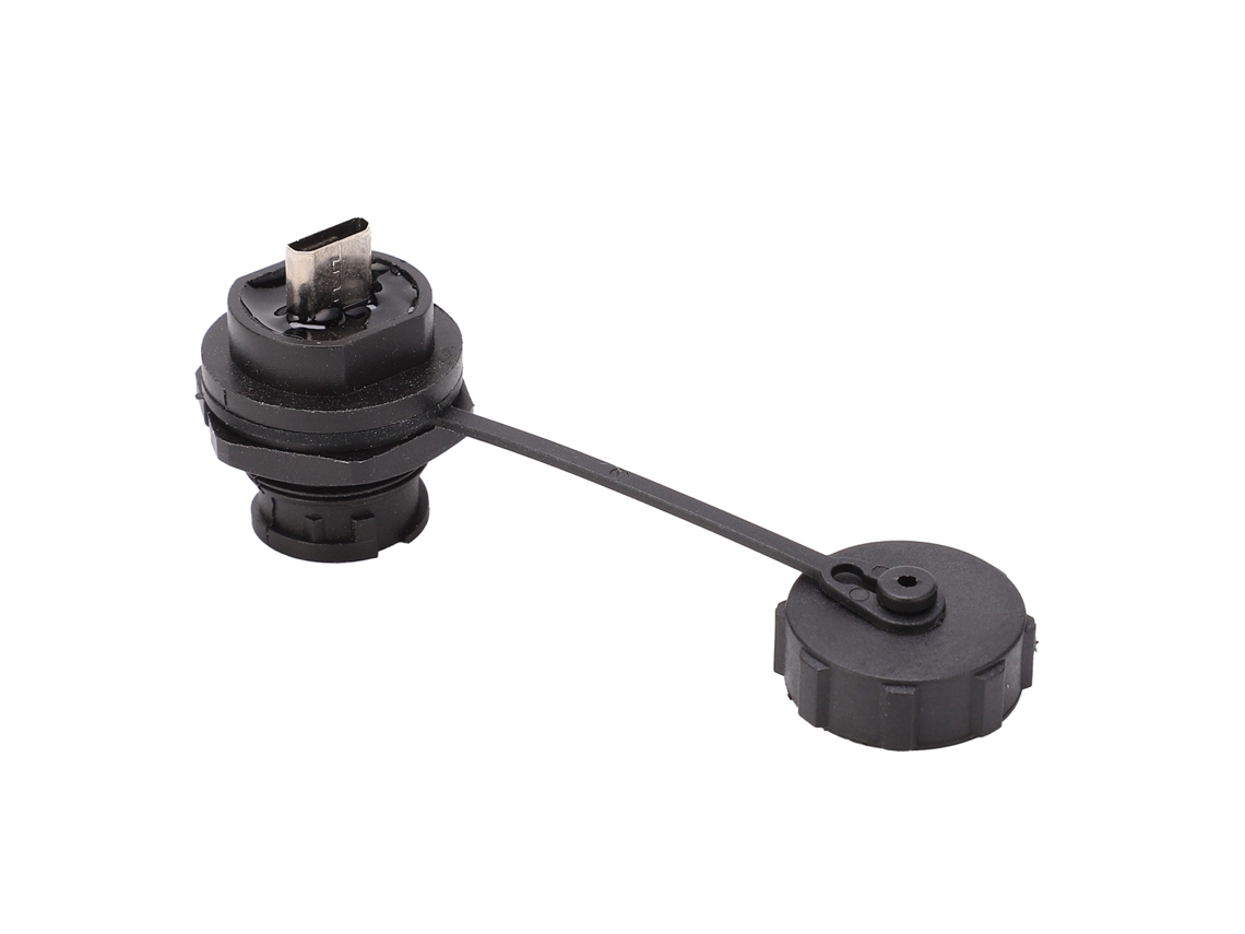 Conector Usb Micro Fêmea Impermeável Ip68