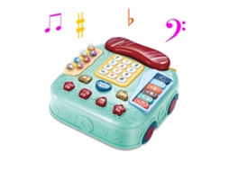 Ats brinquedo Telefone Musical para Bebês 5 em 1 Carrinho de Arrastar Brinquedo Telefone com Música para Natsal Ano Novo