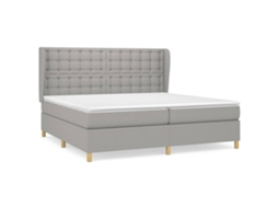 Box Spring Bed, Box Spring Beds Vidaxl Cinzeto Tecido (200 X 200 Cm)