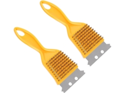 Kit de Escovas para Grelha Kichouse com 2 Peças e Cerdas de Latão Duráveis. Compactas e Práticas para uma Limpeza CHABERLU